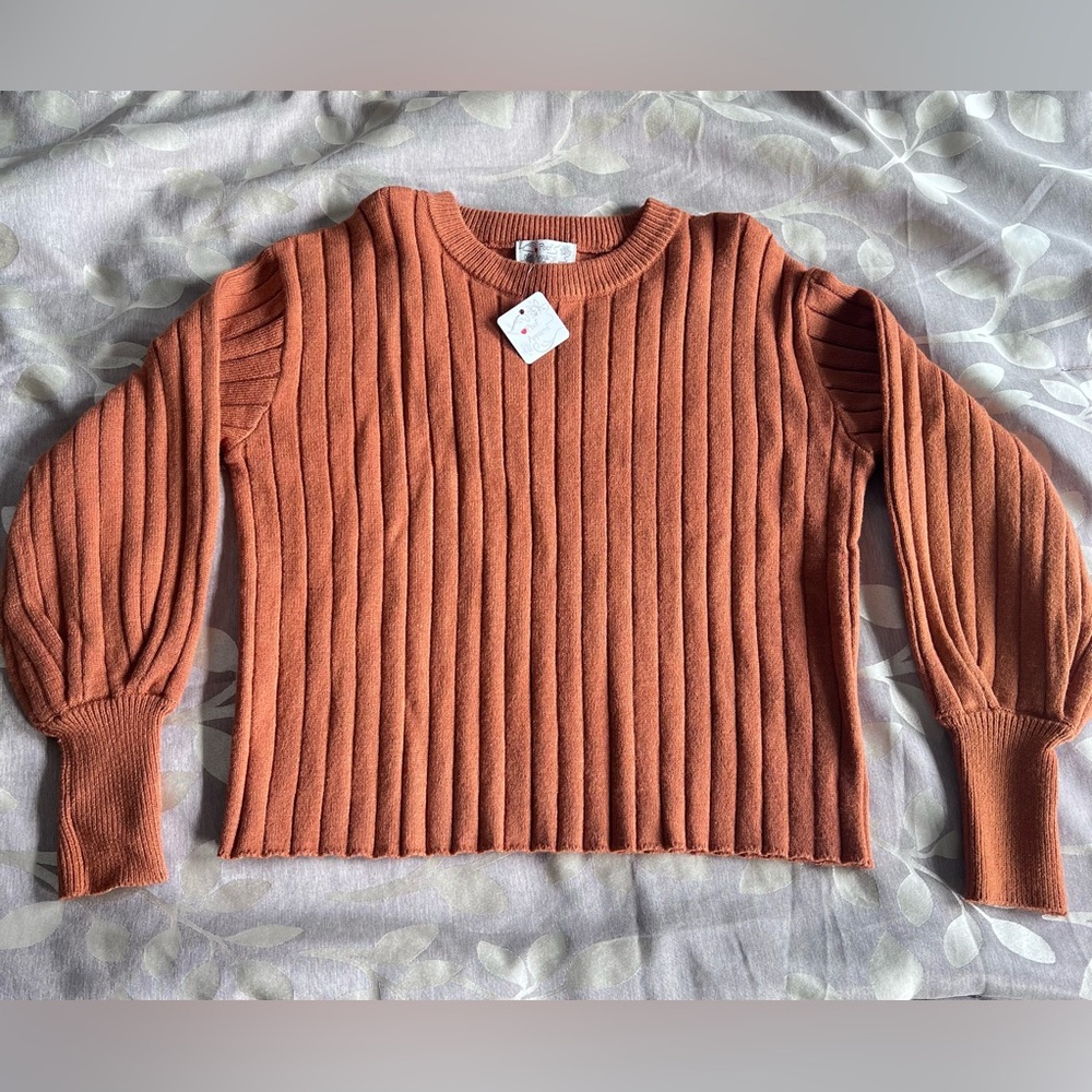 Women’s Poof Apparel  brown sweater sz S